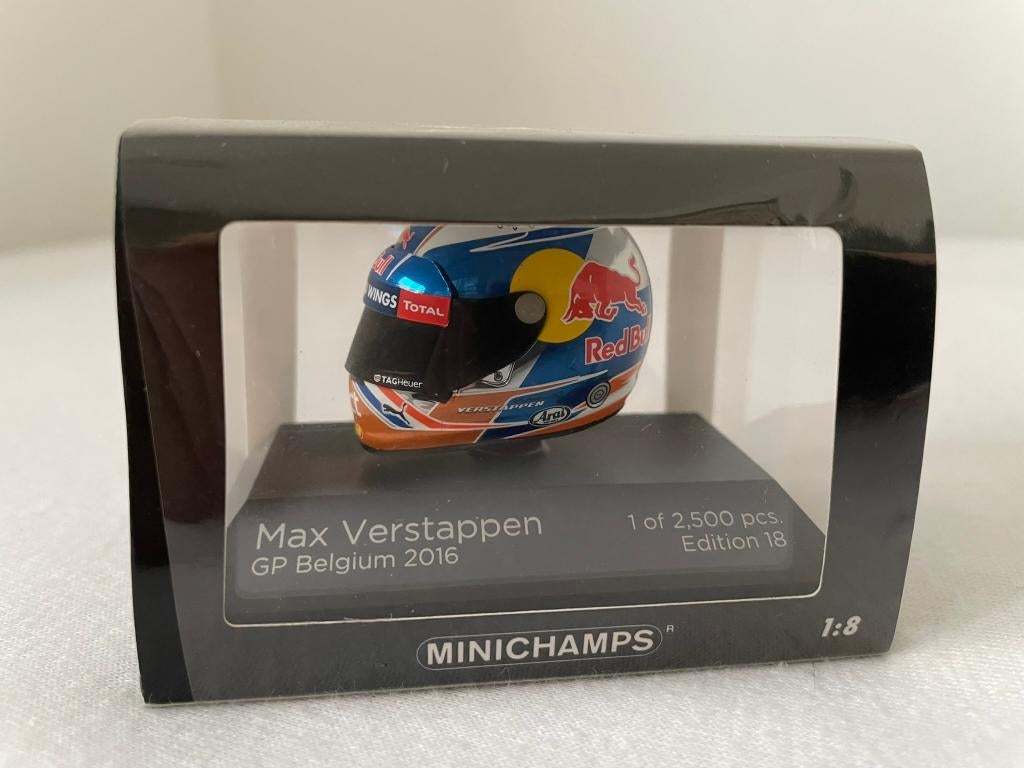 Max Verstappen helm GP Belgium 2016, Ophalen of Verzenden, Nieuw, Formule 1