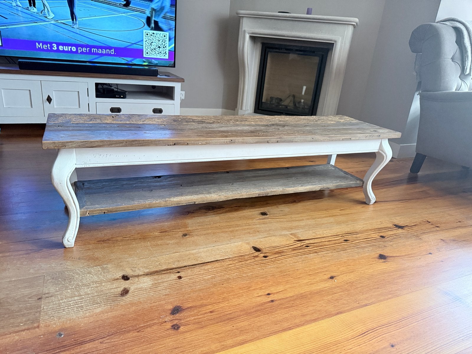 Riviera Maison Salontafel - Landelijke Stijl, Huis en Inrichting, Tafels | Salontafels, Ophalen, Gebruikt, 50 tot 100 cm, 150 tot 200 cm