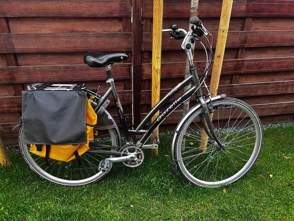 Gazelle Damesfiets met Versnellingen en Fietstassen, Ophalen, Versnellingen, Gazelle, 53 tot 56 cm
