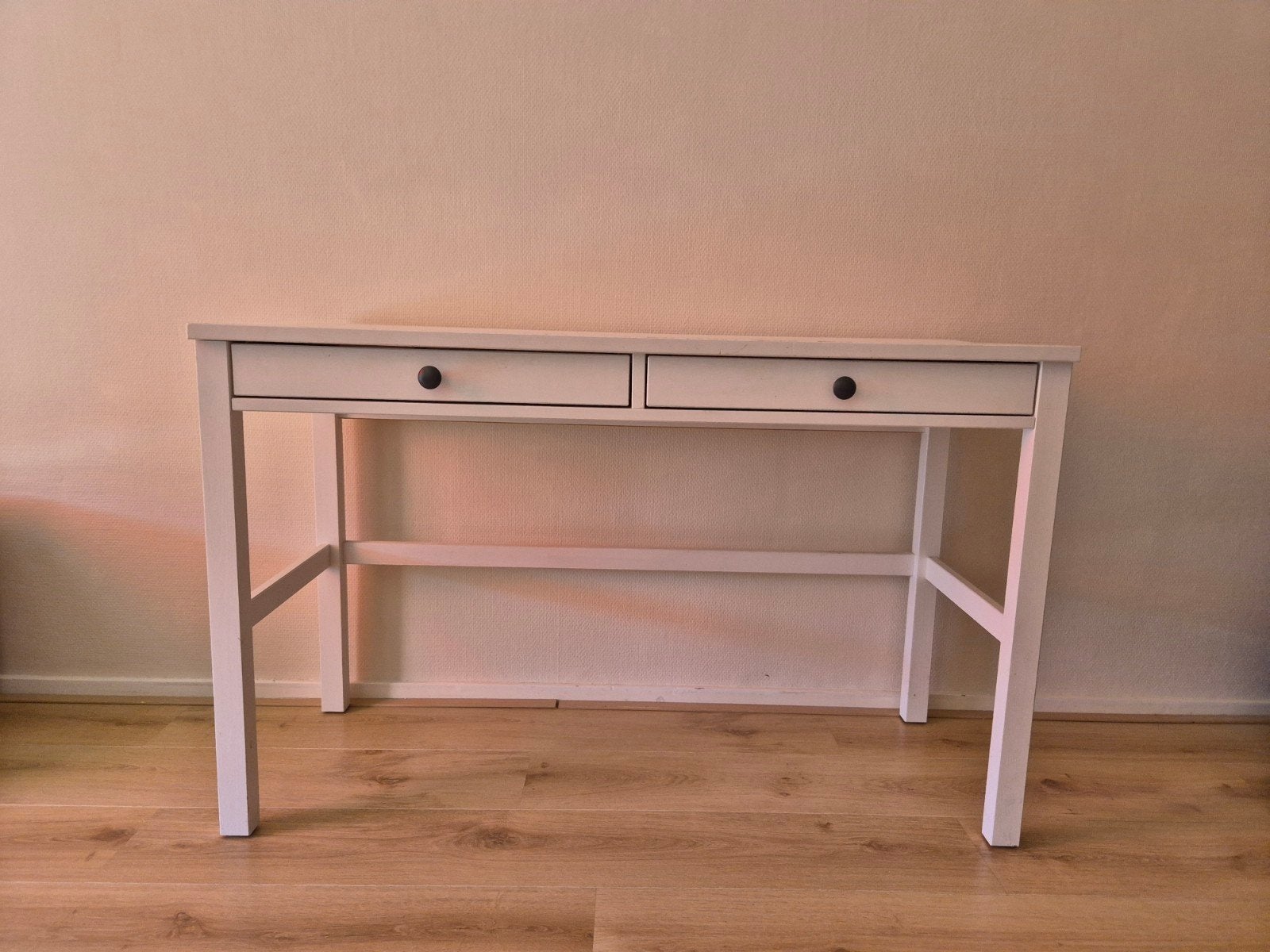IKEA HEMNES BUREAU WIT, Ophalen, Gebruikt, Hout, IKEA