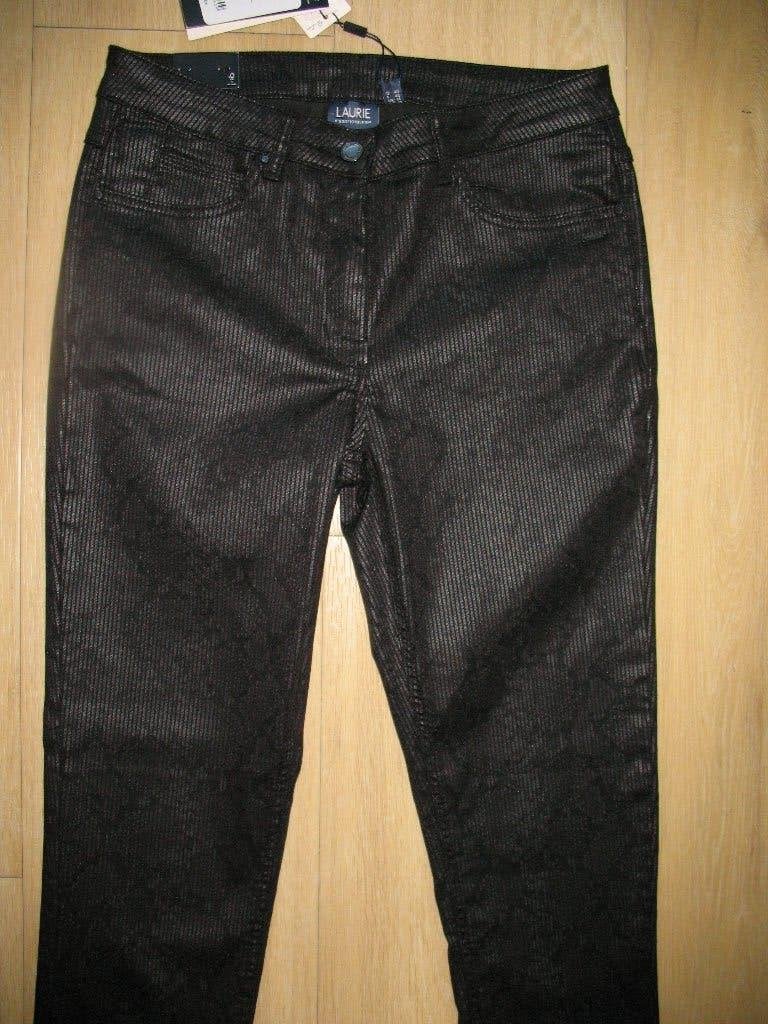LauRie Stretch Broek Laura Slim Mt 40 Zwart * Niet Gedragen, Maat 38/40 (M), Zwart, Nieuw, Ophalen of Verzenden