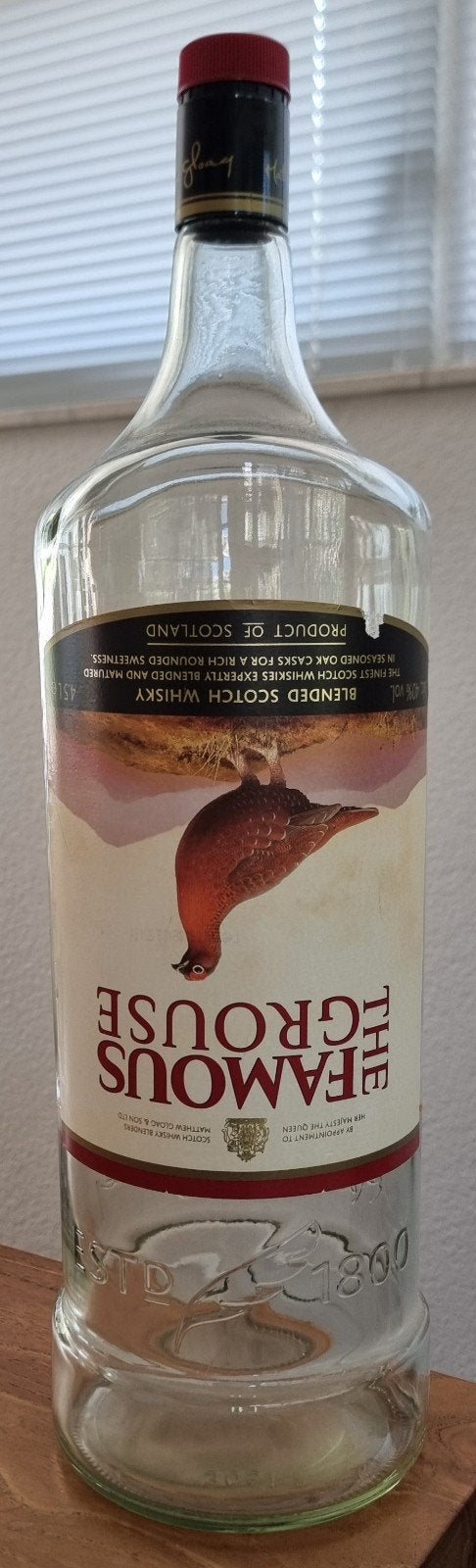 4,5 literfles The Famous Grouse Scotch Whisky - leeg - IZGST, Ophalen, Zo goed als nieuw, Overige typen