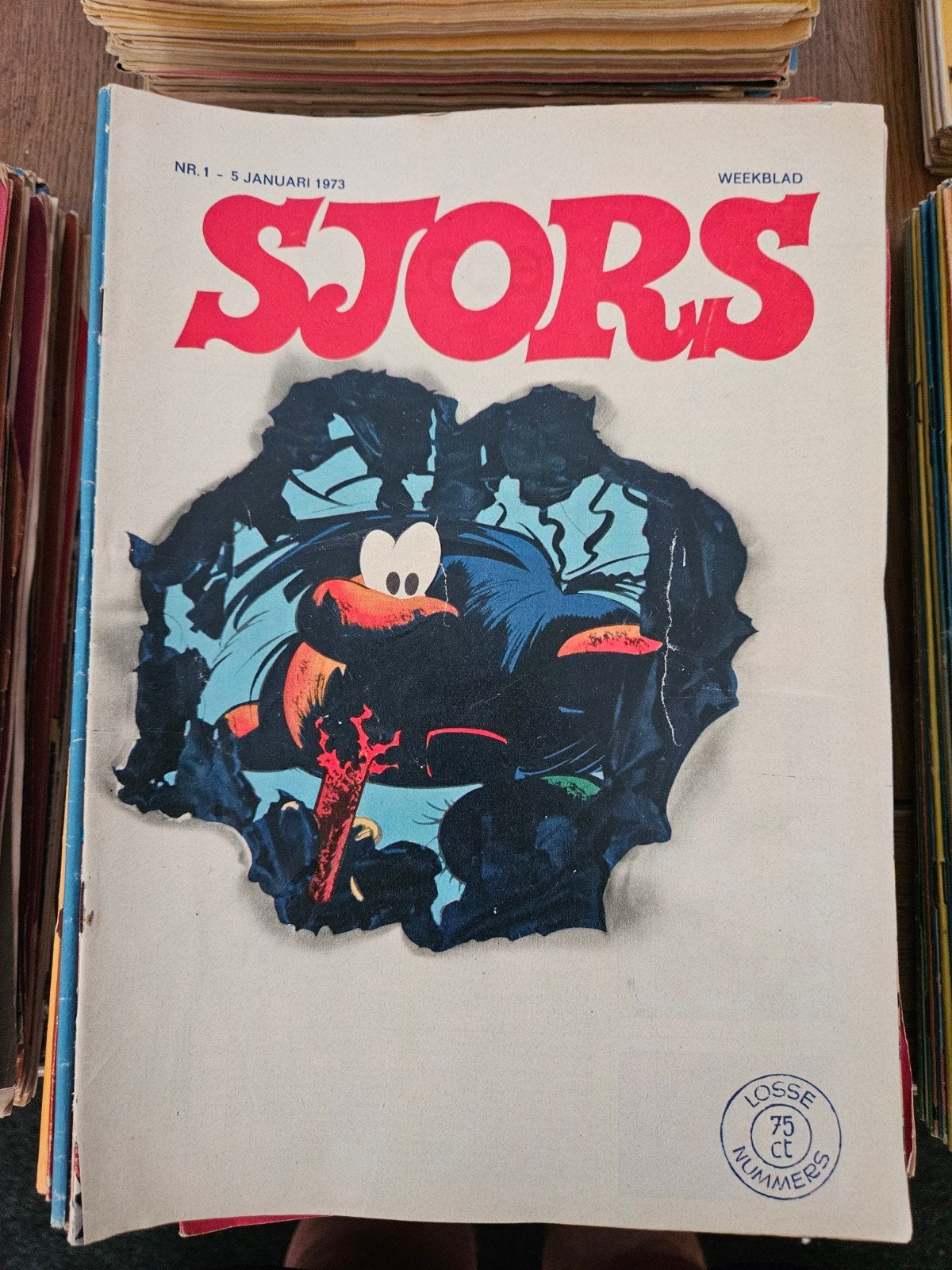 Sjors Weekblad - Jaargang 1973, Eén stripboek, Ophalen of Verzenden, Gelezen