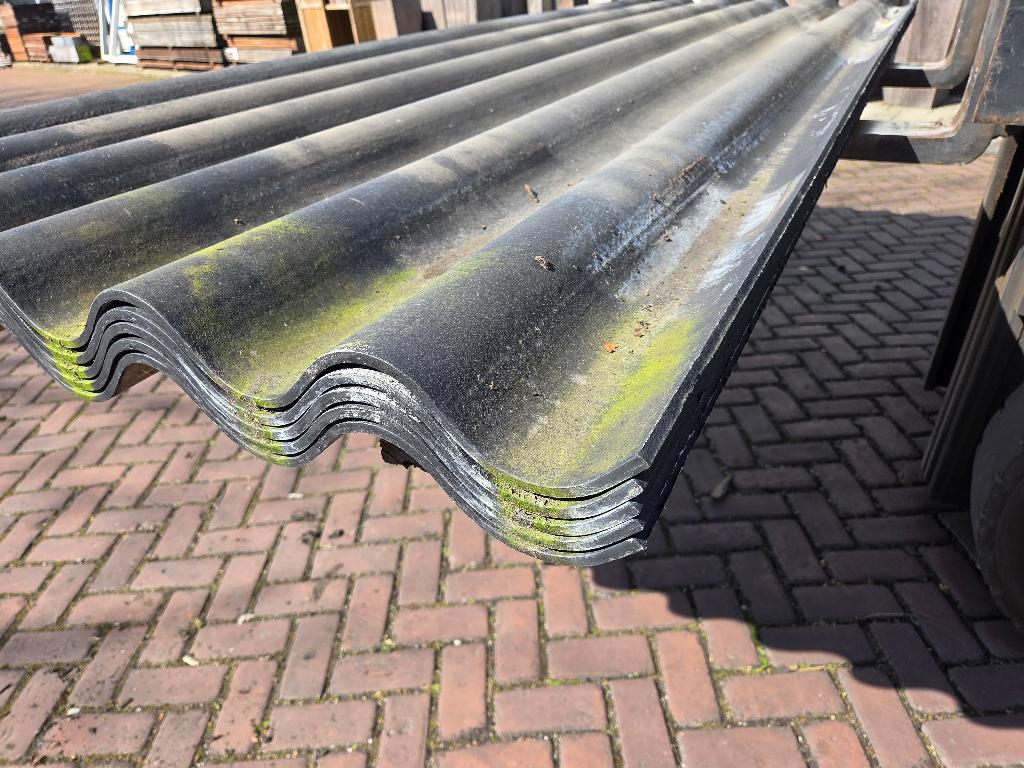 5 Vezelcement golfplaten 110x305 cm - nr: D23, Doe-het-zelf en Verbouw, Dakpannen en Dakbedekking, Ophalen, Overige materialen