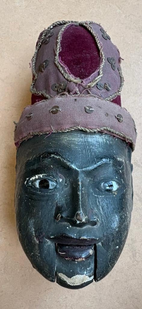 Antiek hoofdje van marionet, Myanmar, Antiek en Kunst, Ophalen of Verzenden