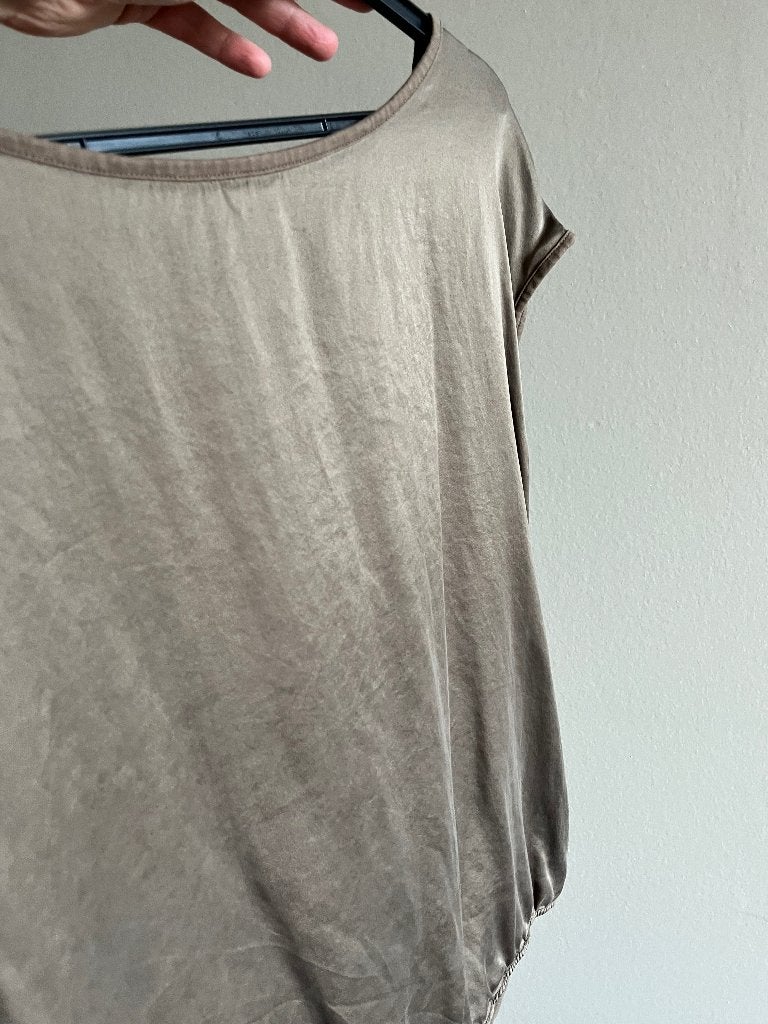 Taupe top van Kyra&Ko, Bruin, Maat 42/44 (L), Ophalen of Verzenden, Korte mouw