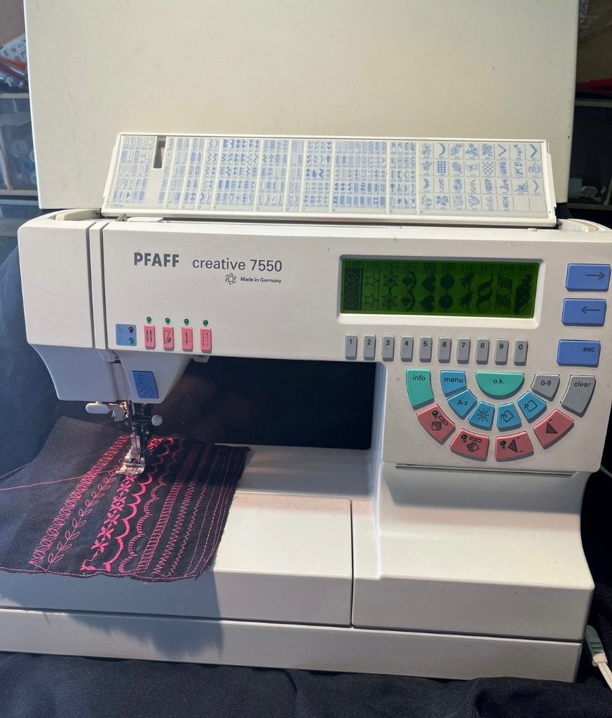 Pfaff Creative 7550 Naaimachine, Ophalen of Verzenden, Gebruikt, Naaimachine, Pfaff