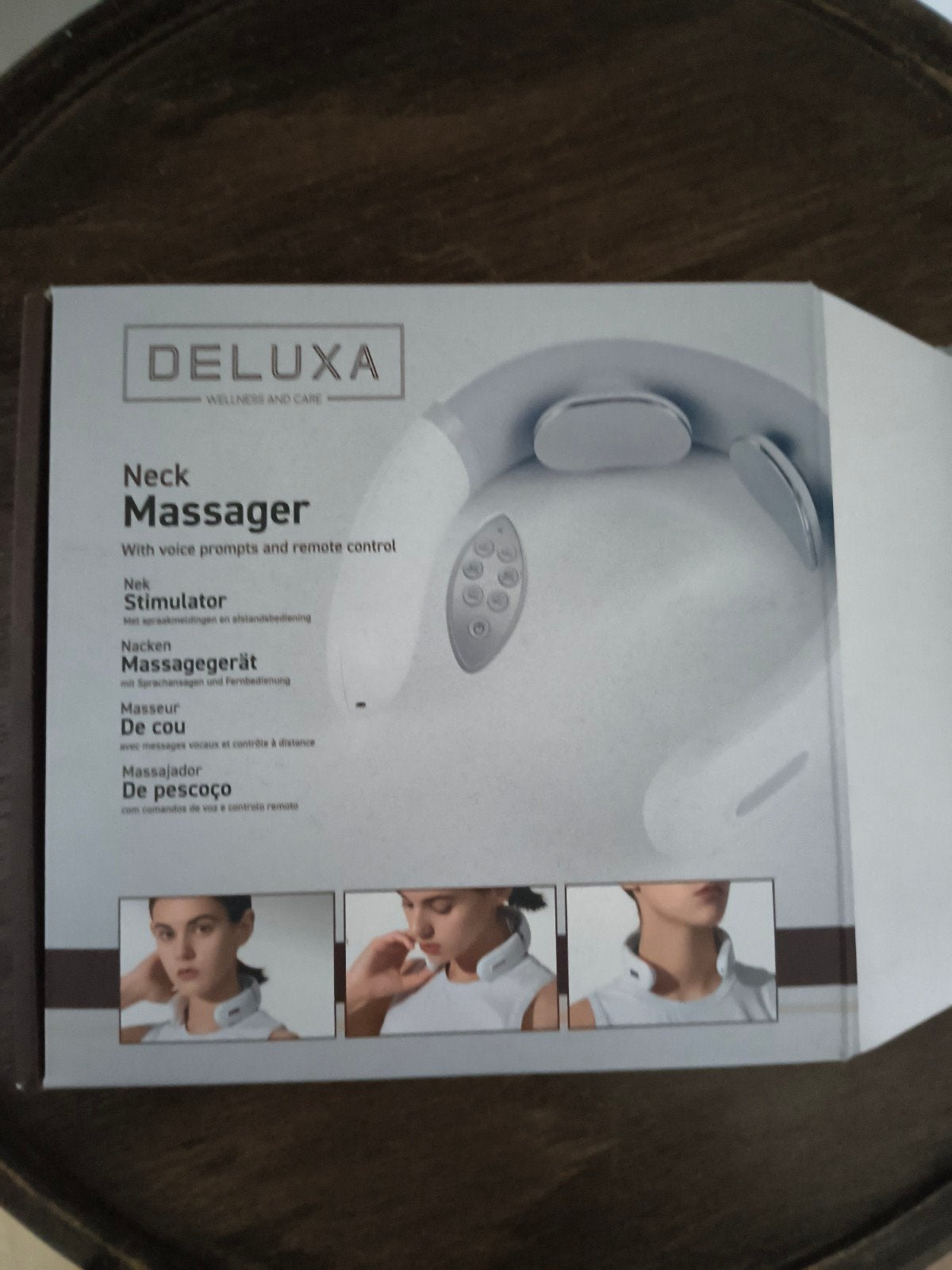 DELUXA Nek Massager met afstandsbediening nieuw in verpakkin, Ophalen of Verzenden, Nieuw, Apparaat