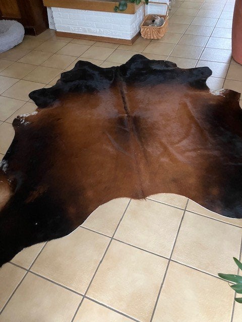 Koeienhuid (vloerkleed), Ophalen, 150 tot 200 cm, Zo goed als nieuw, Overige vormen