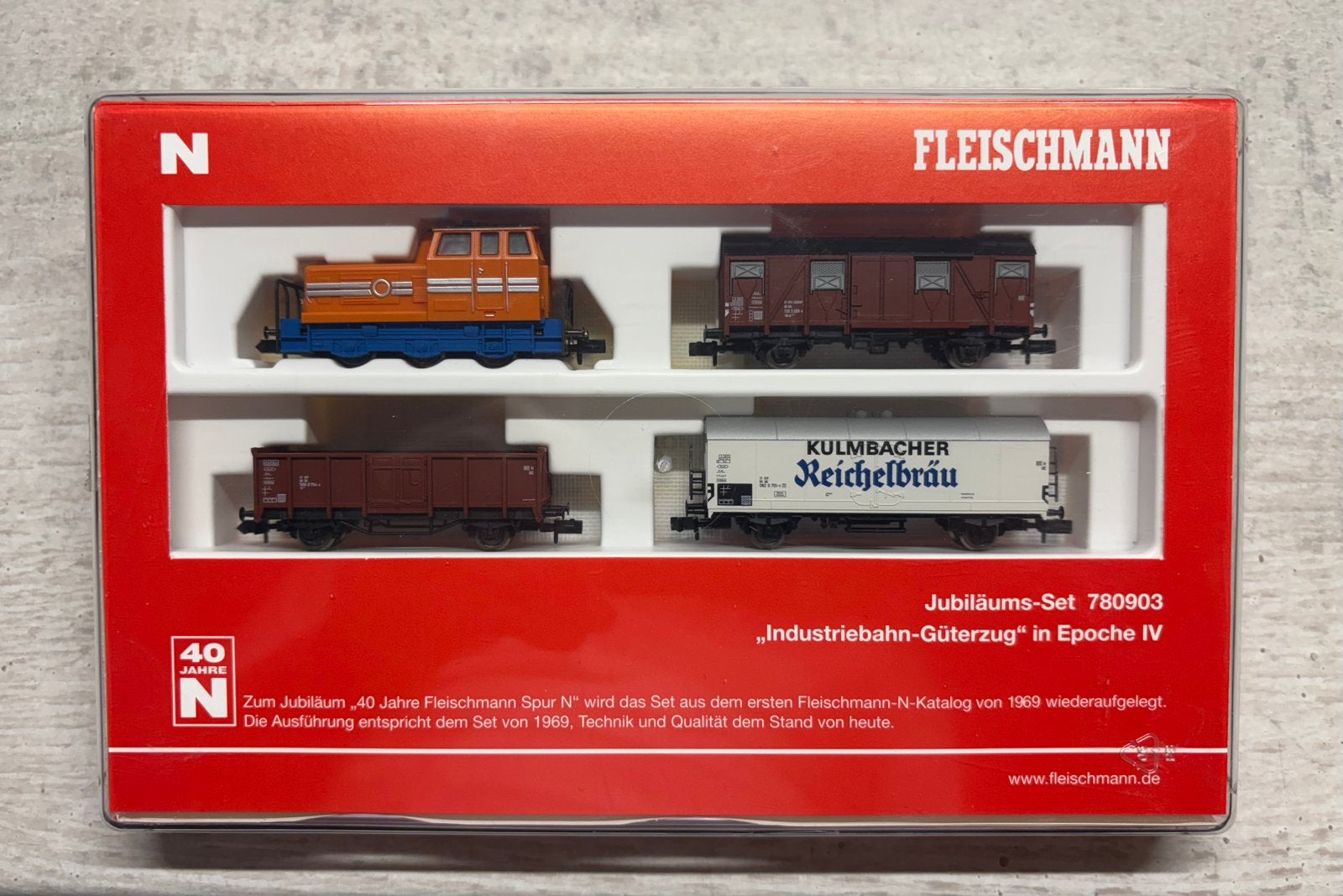 Fleischmann Jubileum-Set 780903, Hobby en Vrije tijd, Modeltreinen | N-Spoor, Ophalen of Verzenden, Zo goed als nieuw, Gelijkstroom