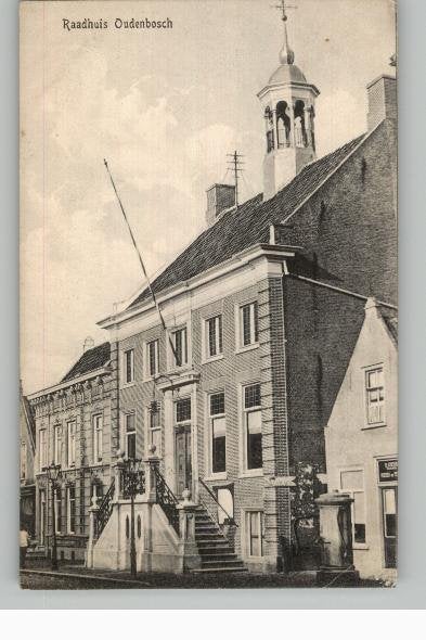 Oudenbosch Raadhuis, Ophalen of Verzenden, Voor 1920, Gelopen, Noord-Brabant