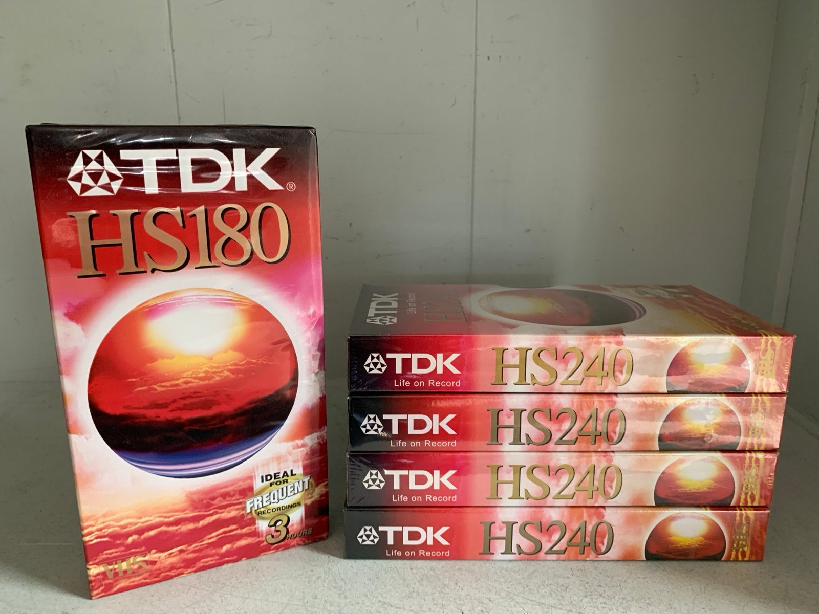 TDK HS180 en HS240 VHS videobanden (5x)- Nieuw in verpakking, Alle leeftijden, Overige genres, Ophalen of Verzenden, Nieuw in verpakking