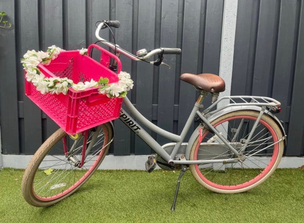 Spirit Meisjesfiets 26 inch met 3 versnellingen en mandje, Fietsen en Brommers, 26 inch of meer, Terugtraprem, Gebruikt, Versnellingen