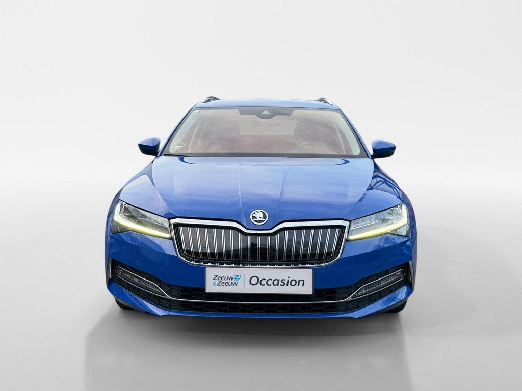 Skoda Superb Combi 1.4 TSI iV Laurin & Klement | Geheugenfun, Auto's, Skoda, 12 maanden, Gebruikt, 4 cilinders, Blauw