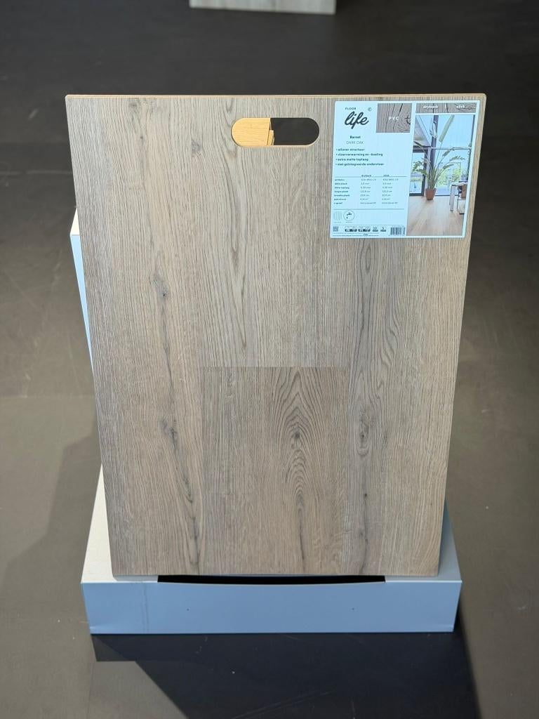 SCOOR DEZE DEAL: PVC PLAK & CLICK (PLANK) v.a. €18,95 P/M², Crème, PVC STROKEN PLANK, 75 m² of meer, Overige typen