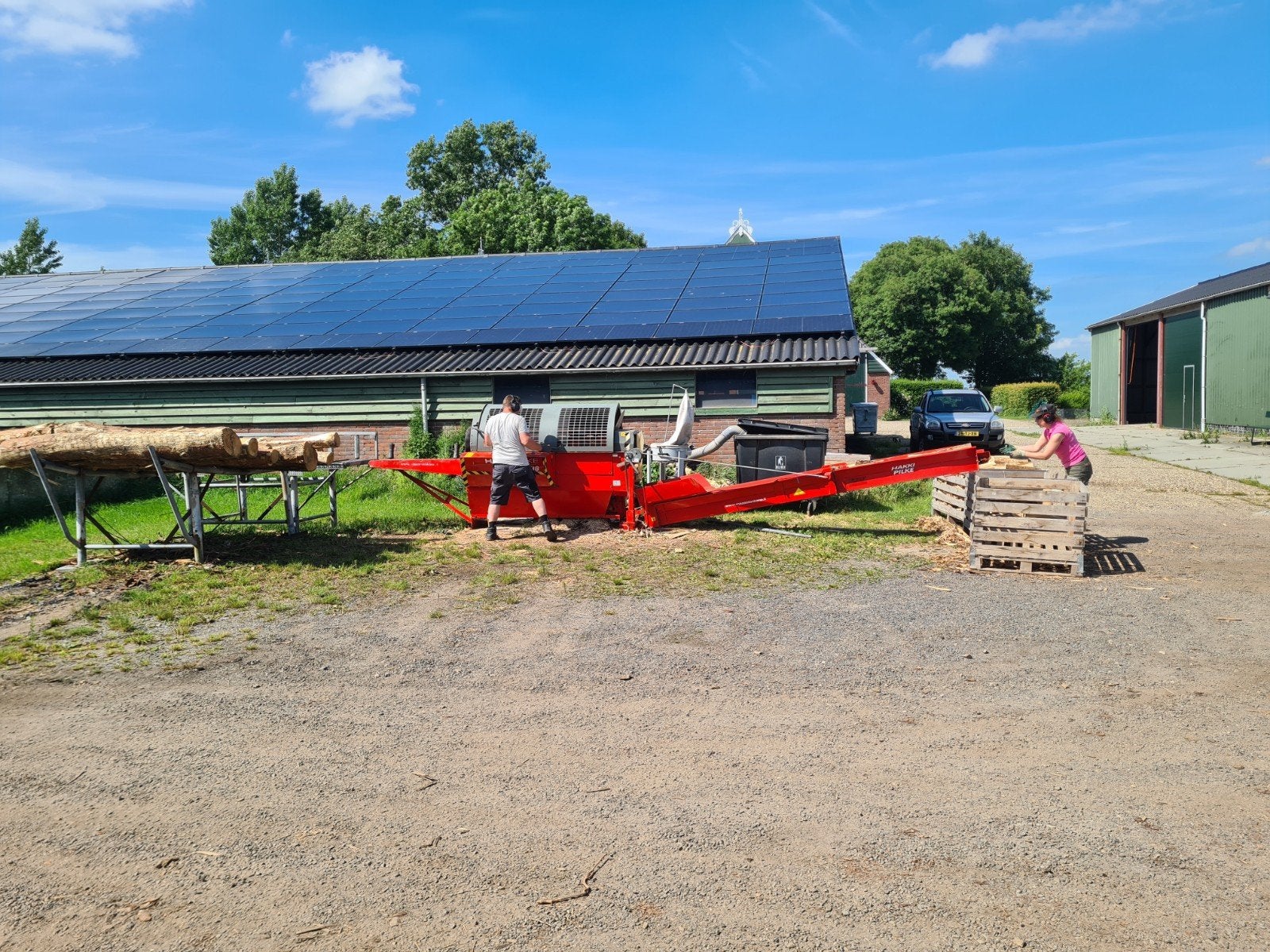 Hakki Pilke Easy 38 Zaagkloofmachine, Tuin en Terras, Ophalen, Gebruikt, Elektrisch, Hakki pilke