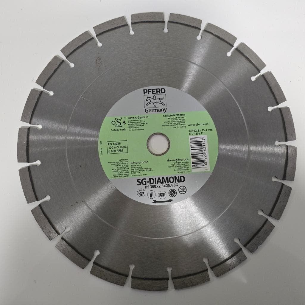 Pferd diamantdoorslijpschijf - beton en steen - Ø 300 mm, Doe-het-zelf en Verbouw, Gereedschap | Slijpmachines, Ophalen, Nieuw