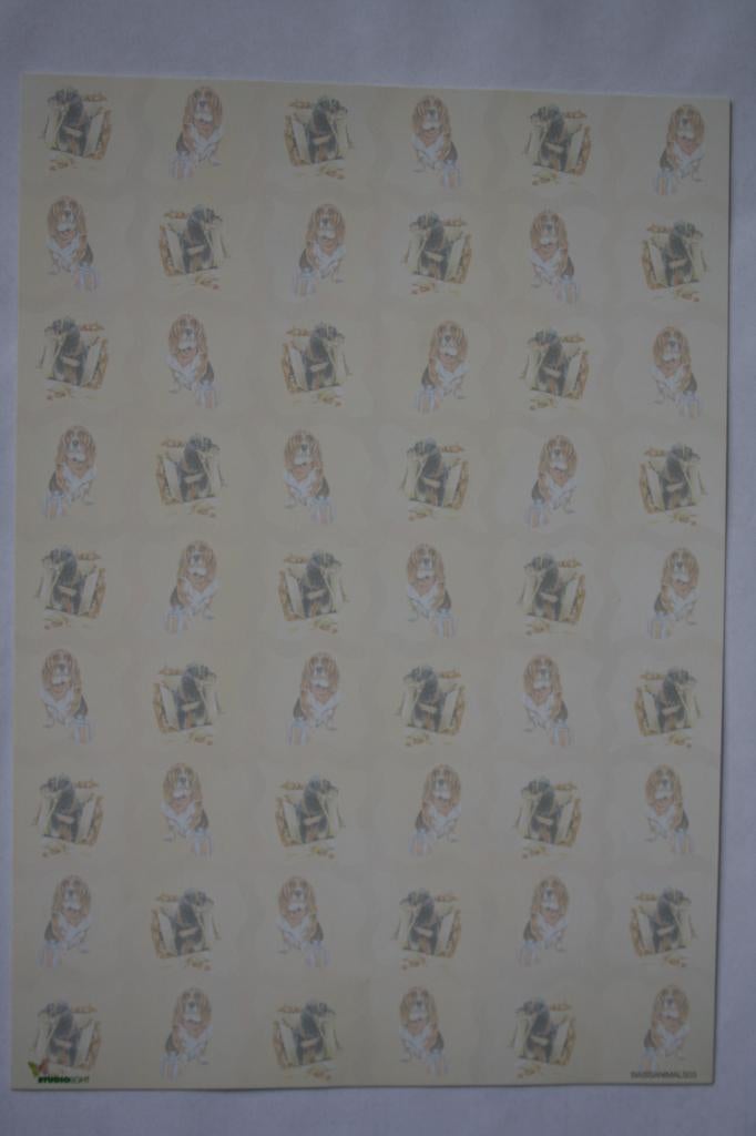 9 stuks Knipvellen achtergrond 7029, Ophalen of Verzenden, Nieuw, Dieren, Knipvel