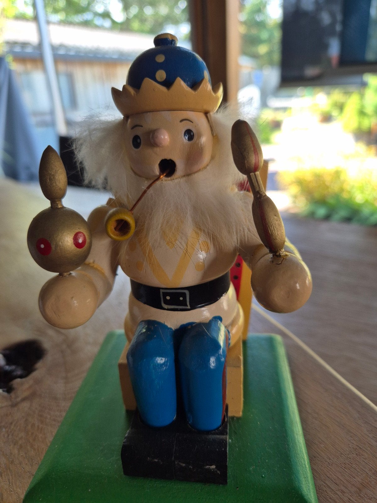 Vintage Houten Notenkraker Figuur - Handgeschilderd, Ophalen