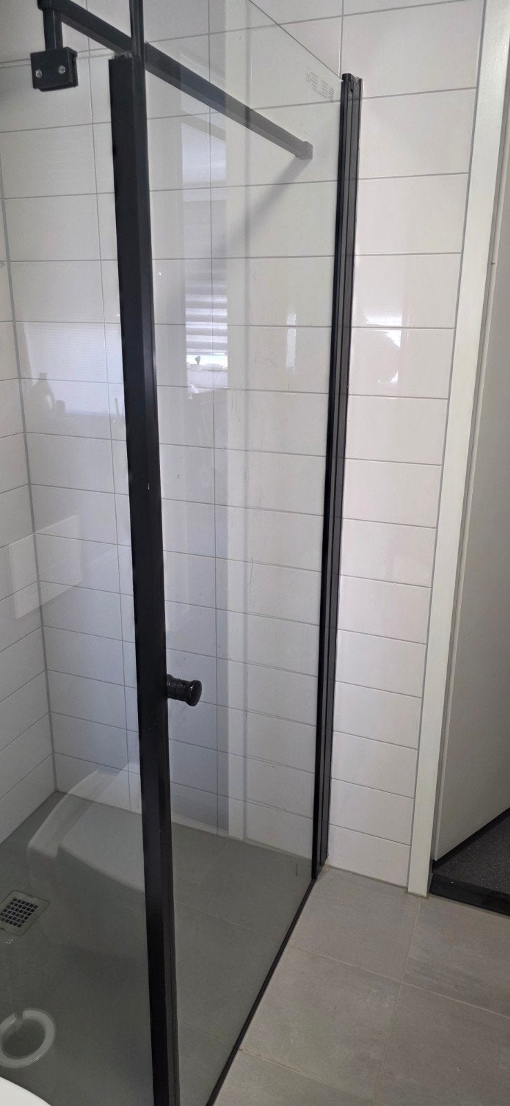 Douchedeur 90x200 cm - Zo goed als nieuw, Ophalen of Verzenden, Gebruikt, Glas, Douche