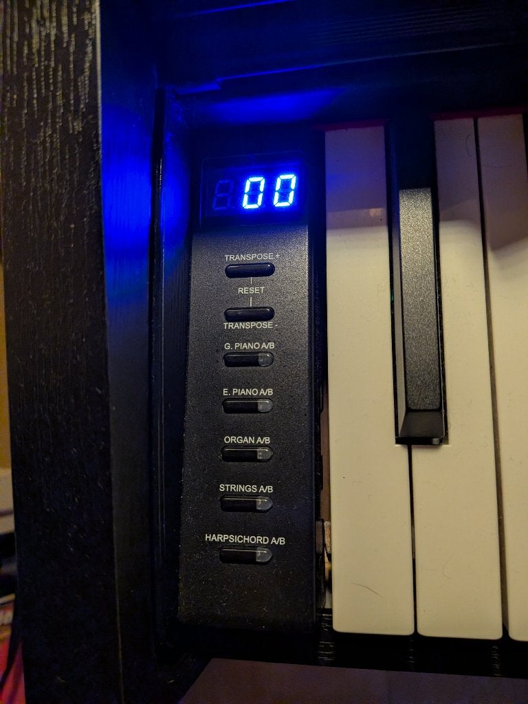 Foto 4 van Fazley DP-320-BK digitale piano zwart met kruk