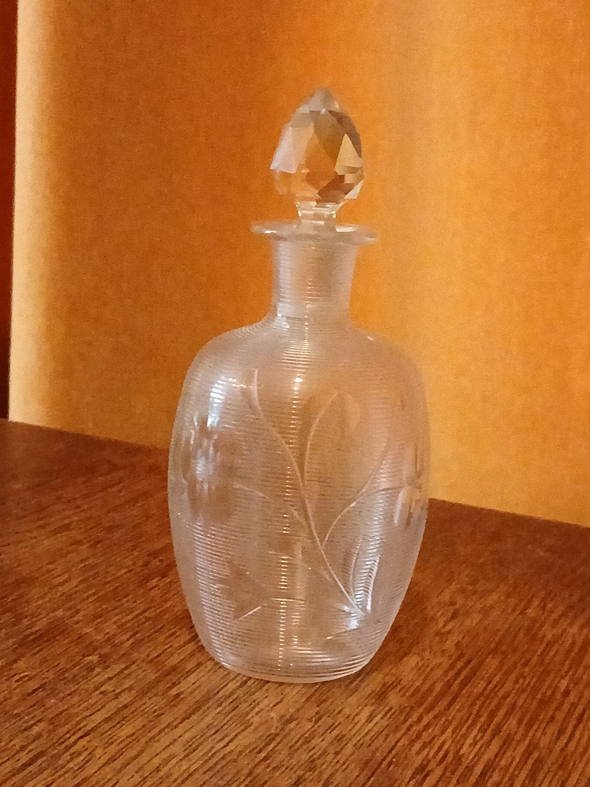 PRACHTIG OUD KRISTALLEN PARFUM/ODEUR FLES ., Ophalen of Verzenden