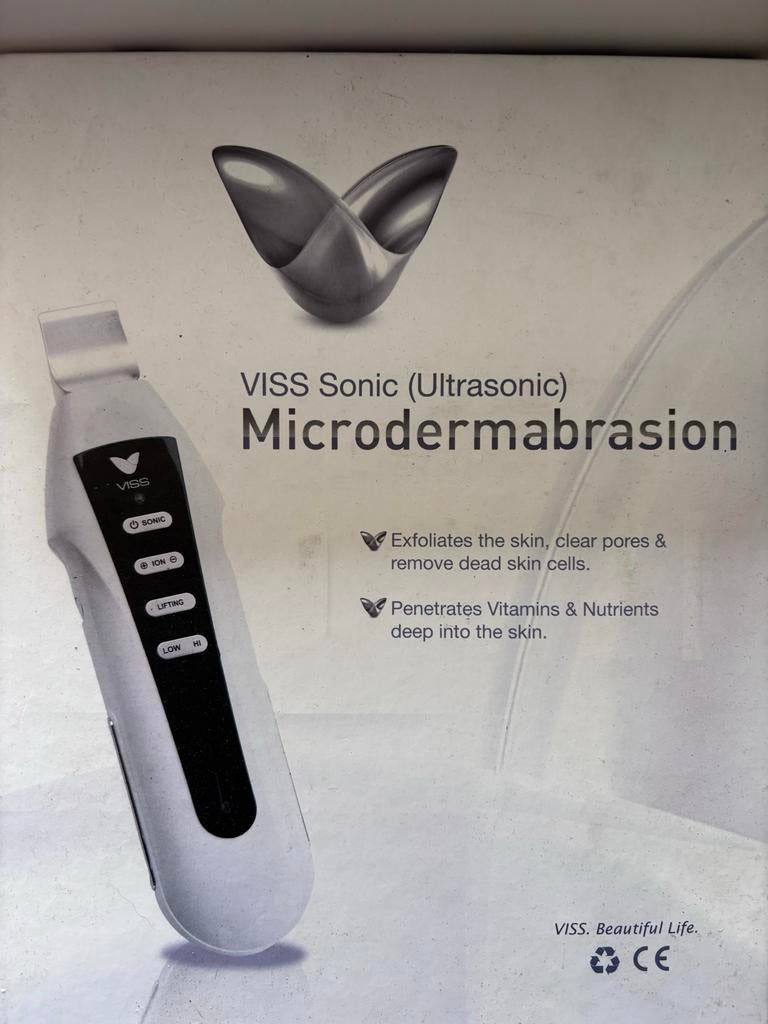 Nieuw VISS Sonic Ultrasonic Microdermabrasion Huidverzorging, Ophalen of Verzenden, Nieuw