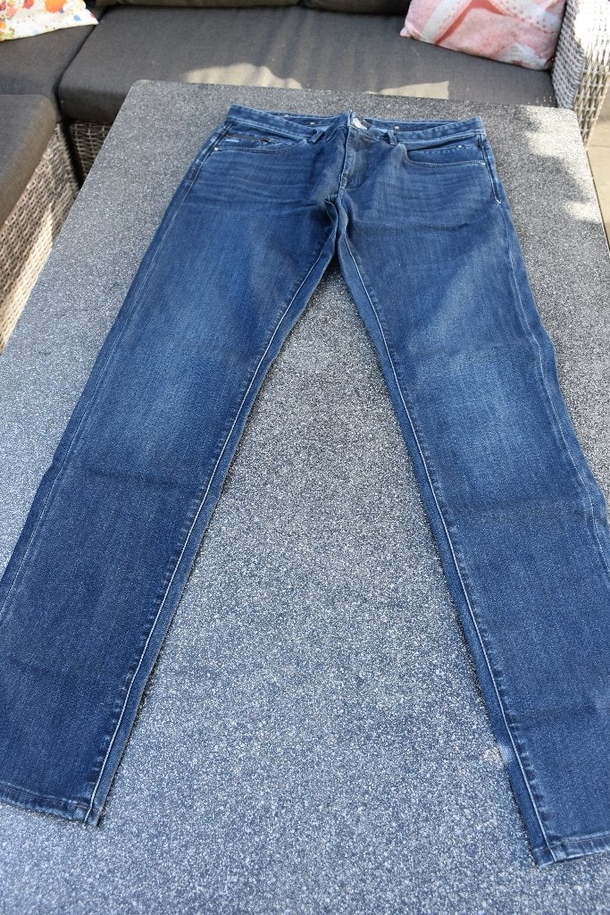 Stretchjeans Vanguard maat 36-36, W36 - W38 (confectie 52/54), Blauw, Ophalen of Verzenden, Zo goed als nieuw