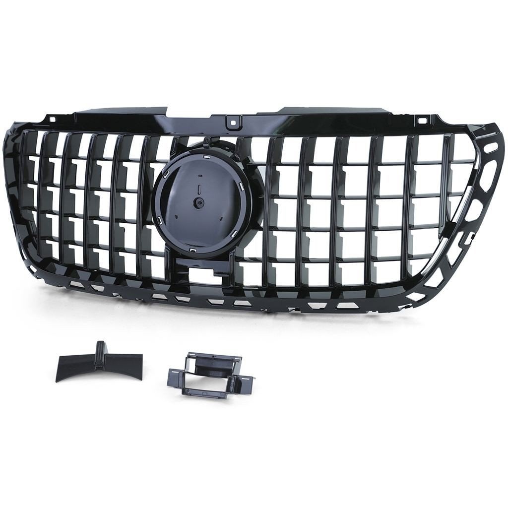 Grill Glans Zwart Voor Mercedes Sprinter W907 910 AMG Look, Auto diversen, Verzenden, Automotive Parts, A.parts@hotmail.nl, Trasmolenlaan 12 3447 GZ Woerden
