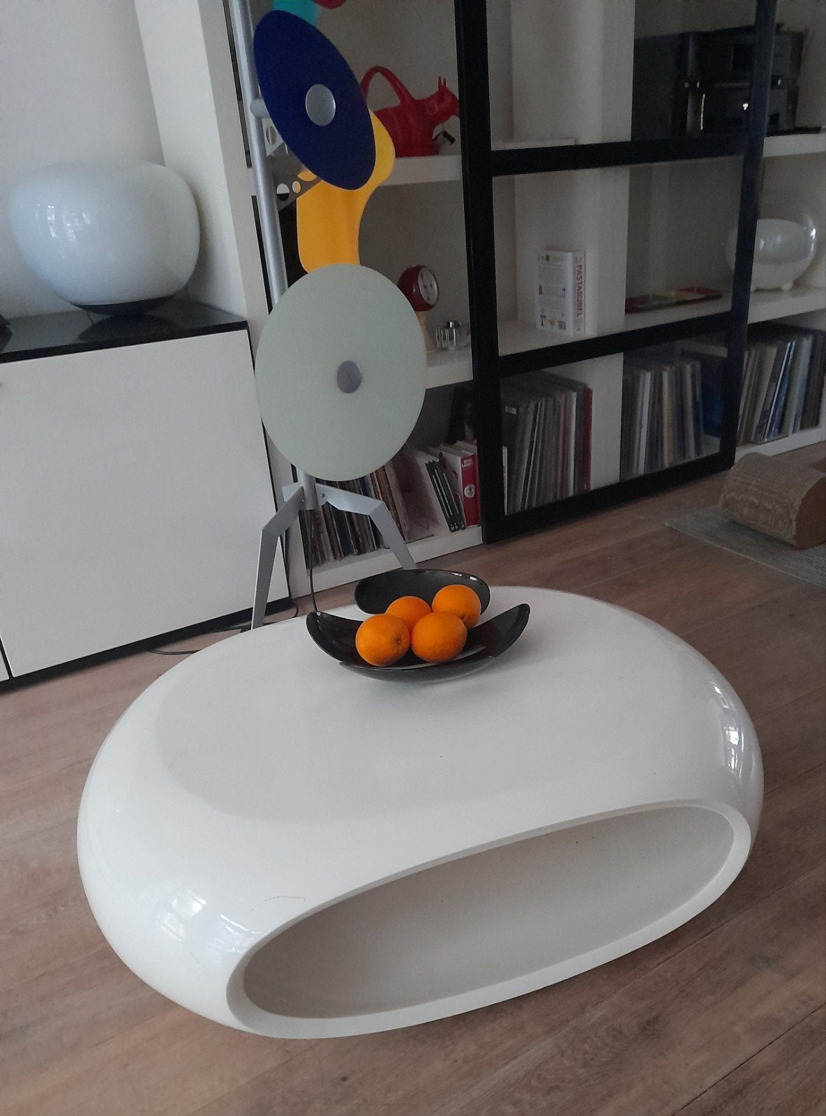 Vintage space age tafel, Ophalen, Gebruikt, 100 tot 150 cm, 50 tot 100 cm