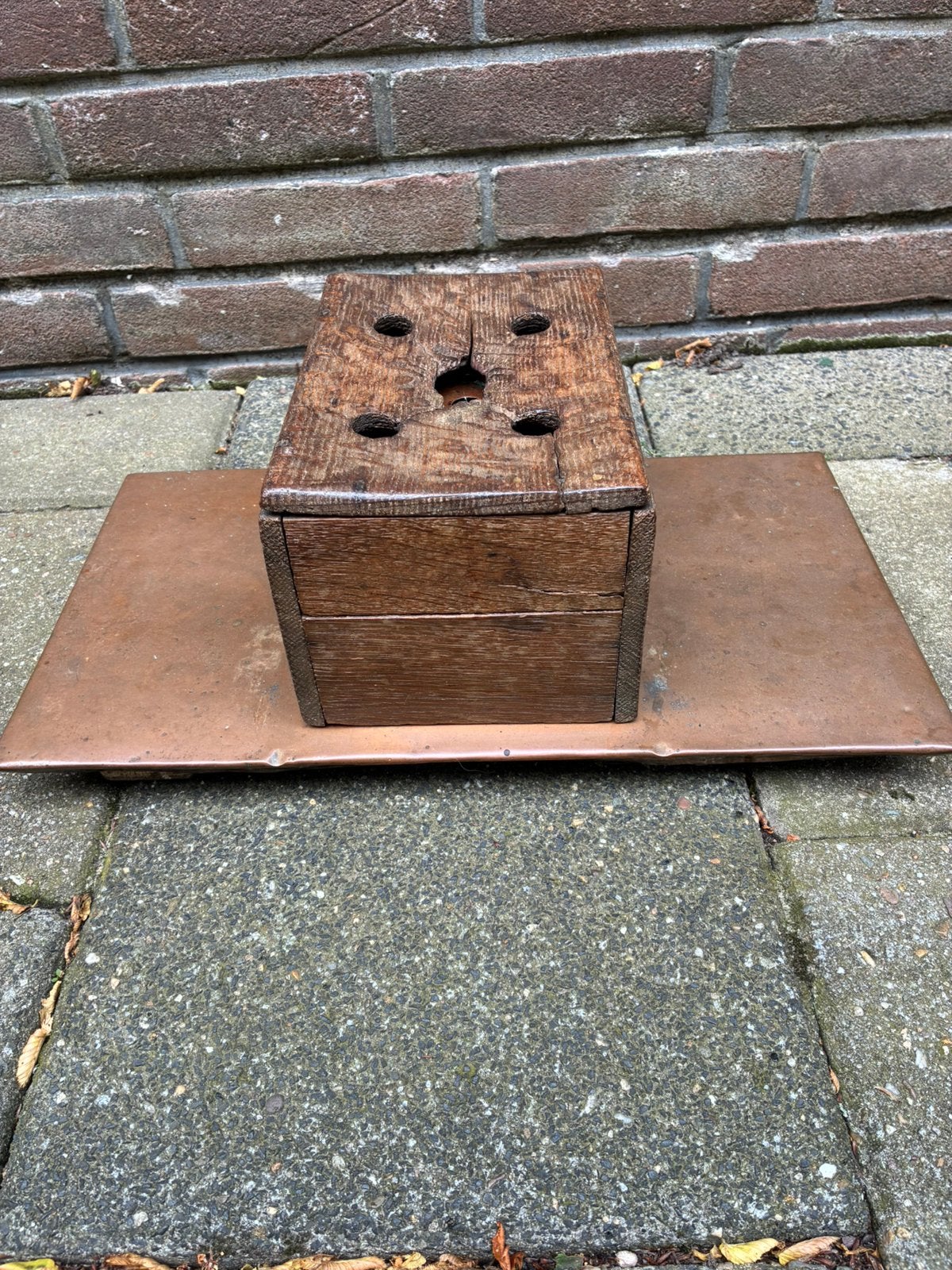 Antieke koperen stoof, Ophalen of Verzenden