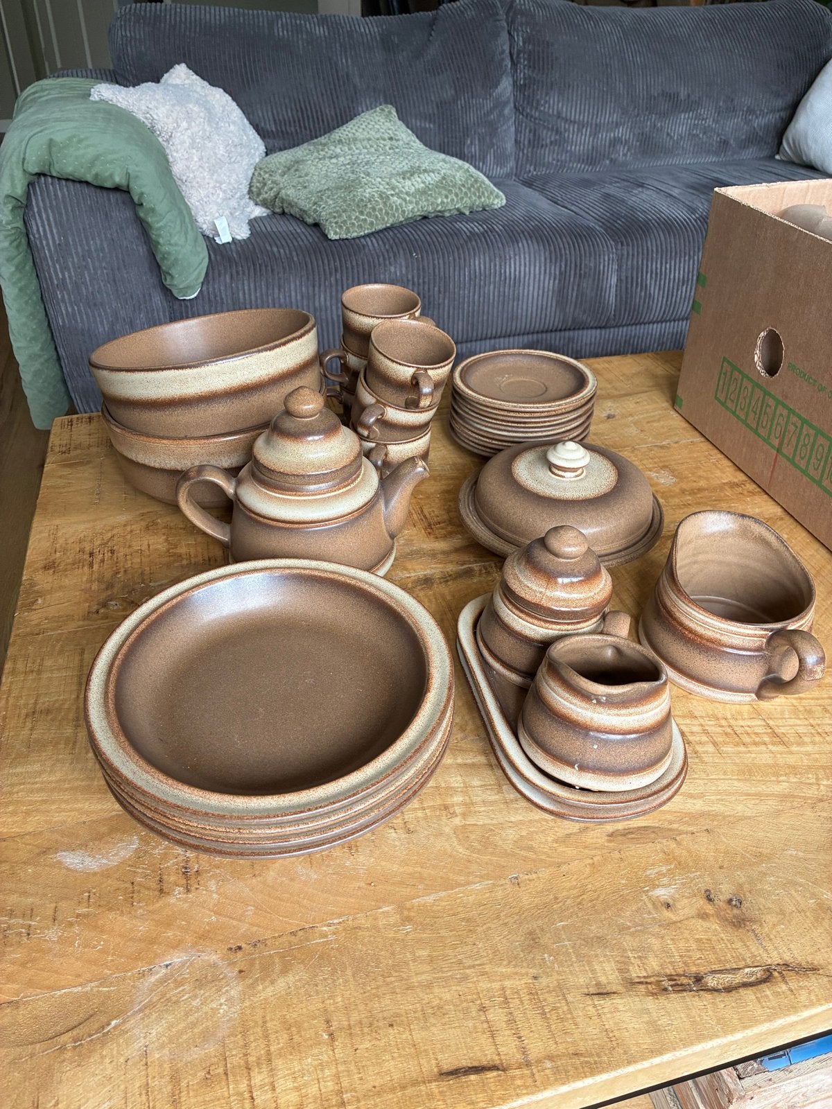 Vintage Gerzit servies, Ophalen