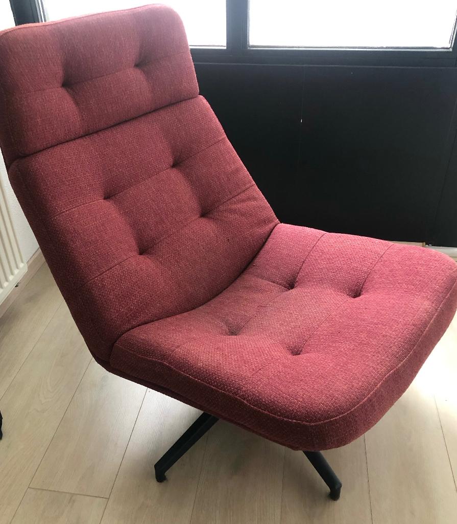 Draaifauteuil, Huis en Inrichting, Fauteuils, Ophalen, 75 tot 100 cm, Zo goed als nieuw, Stof