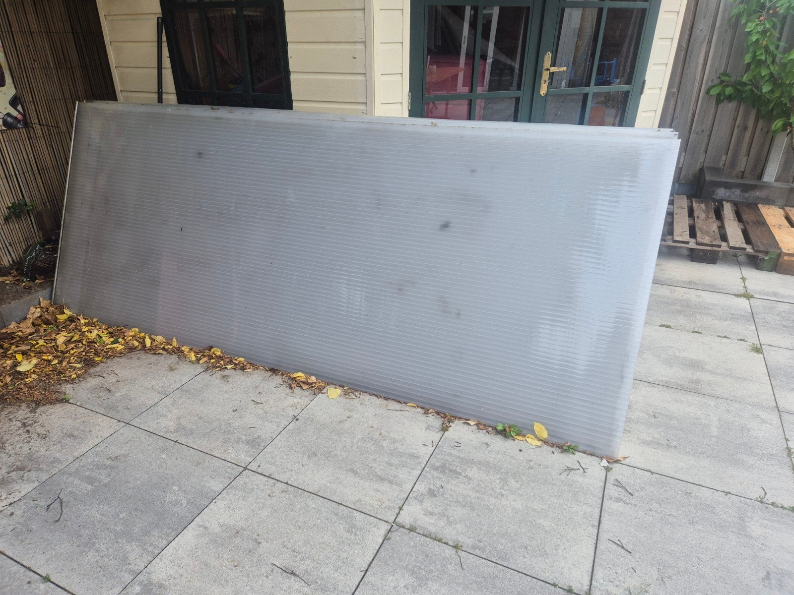 4x Polycarbonaat / Kanaalplaat 3.00×1.20 - Gebruikt, Ophalen, Gebruikt