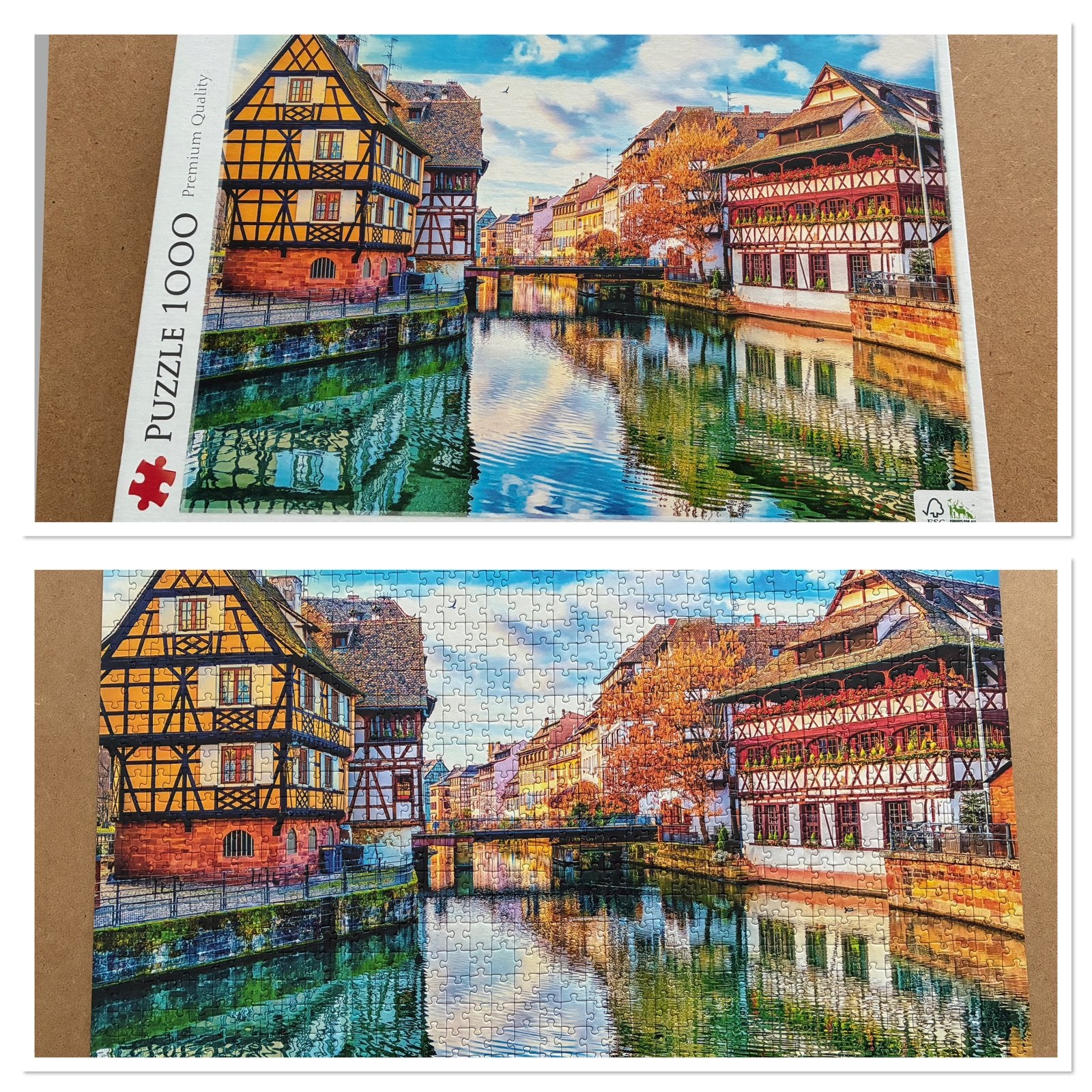 Puzzel, 1000 stukjes, Brugge, Ophalen of Verzenden, 500 t/m 1500 stukjes, Zo goed als nieuw