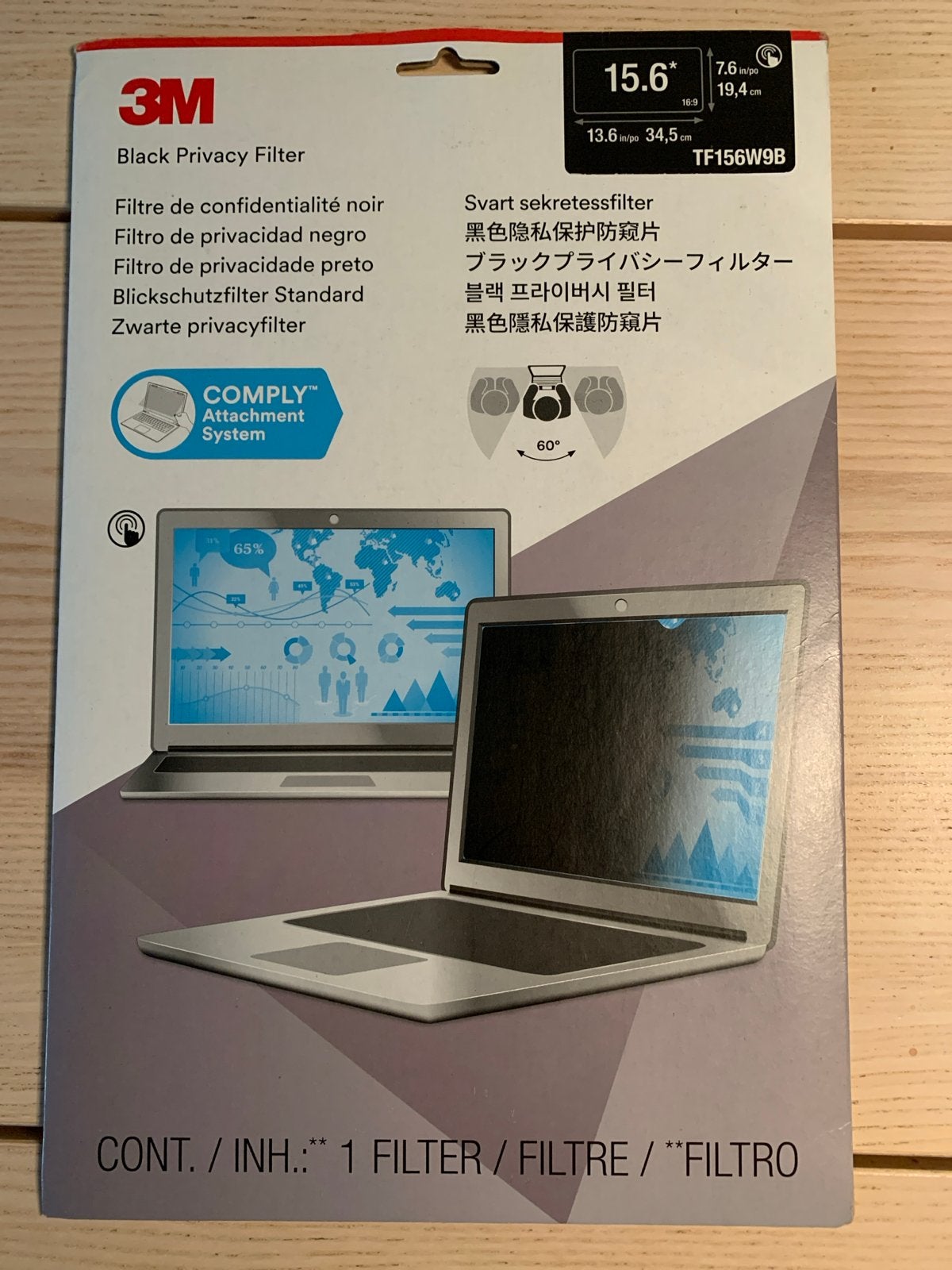 3M Privacy Filter 15.6 inch voor Laptopscherm, Overige merken, Overige typen, Nieuw, Ophalen of Verzenden