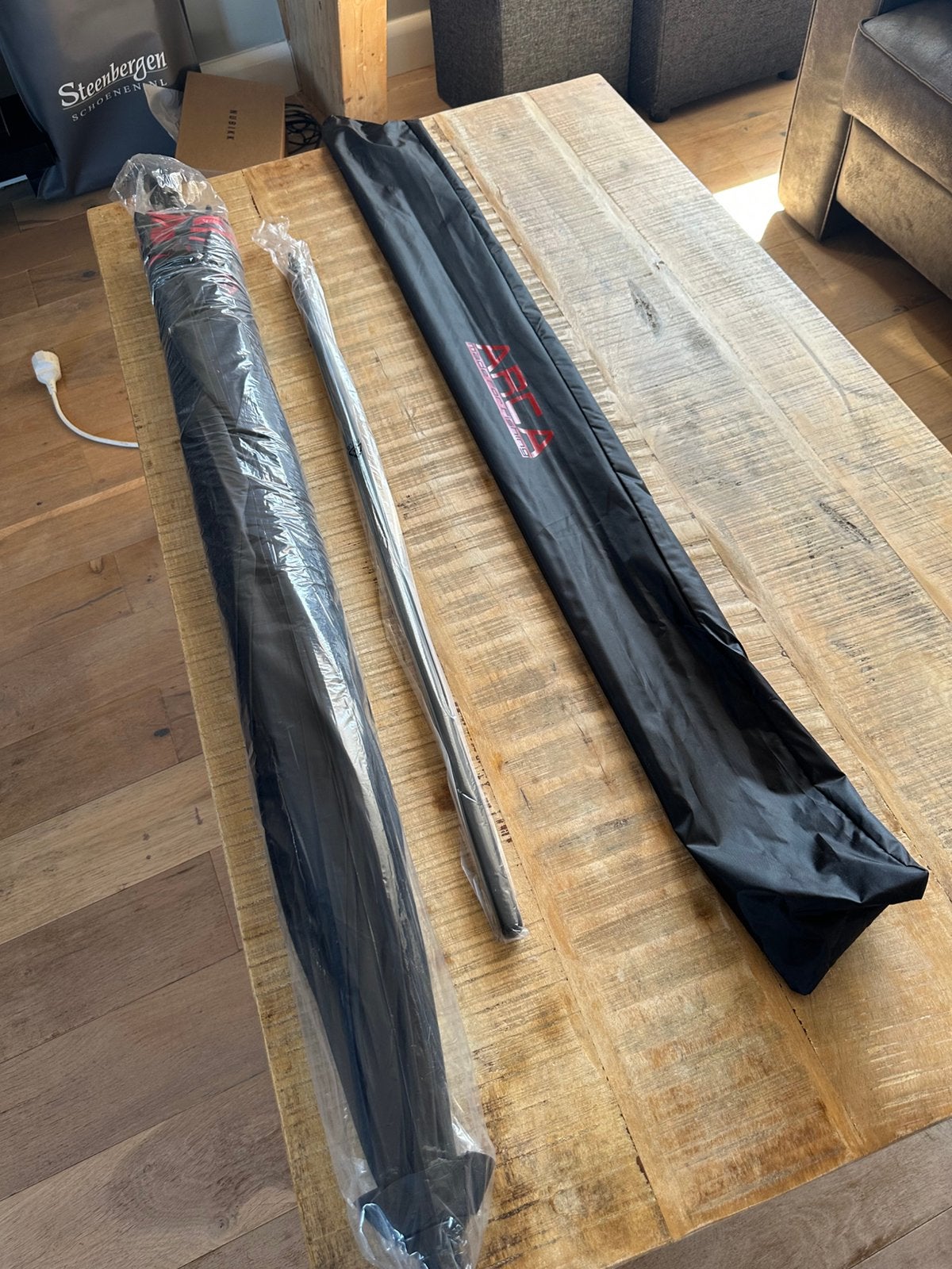 Nieuwe Arca paraplu 2.50m met knik, Ophalen of Verzenden, Nieuw, Overige typen