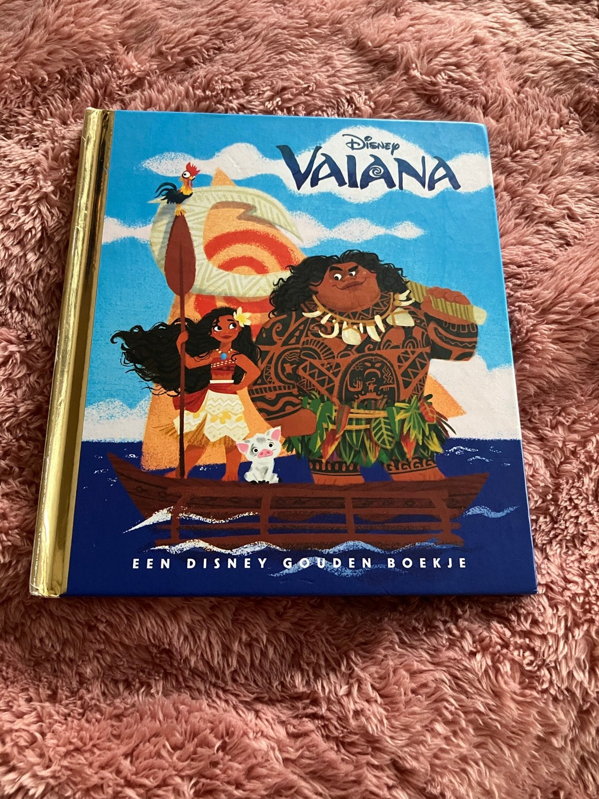 Disney Vaiana Gouden Boekje - Zo goed als nieuw, Boeken, Kinderboeken | Kleuters, Zo goed als nieuw, Sprookjes, 4 jaar, Jongen of Meisje