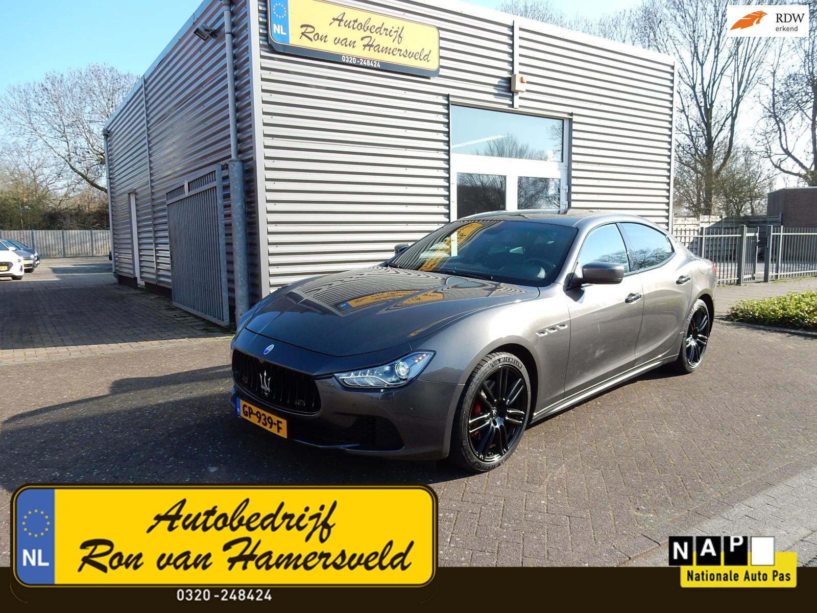 Maserati Ghibli 3.0 V6 D*LEDER*SCH DAK*XENON*20 INCH*, Euro 5, Achterwielaandrijving, Gebruikt, Zwart