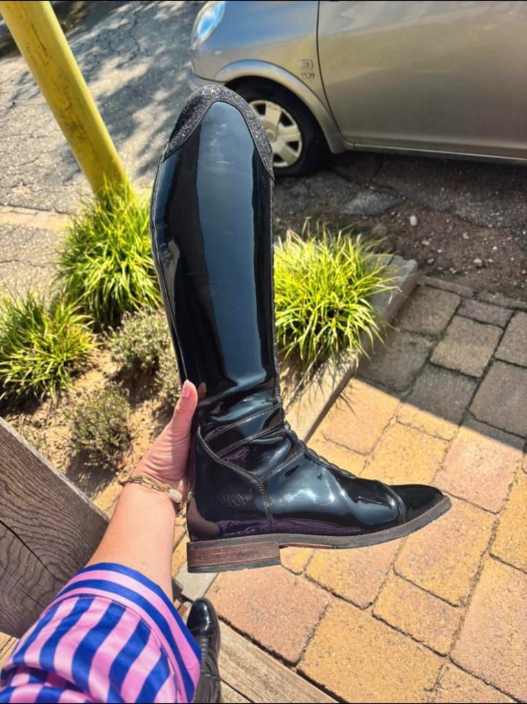 Anky lak laarzen, Dieren en Toebehoren, Paardrijkleding, Zo goed als nieuw, Schoeisel, Dressuur, Ophalen