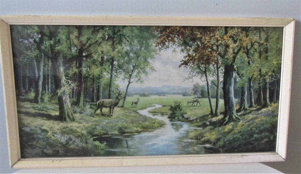 Vintage wanddecoratie; ingelijst Adams, Ophalen of Verzenden