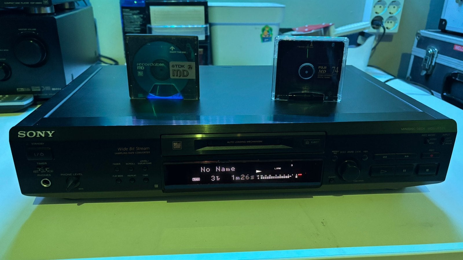 Sony MDS JE520 Minidisc Recorder, Ophalen of Verzenden, Minidisc-recorder