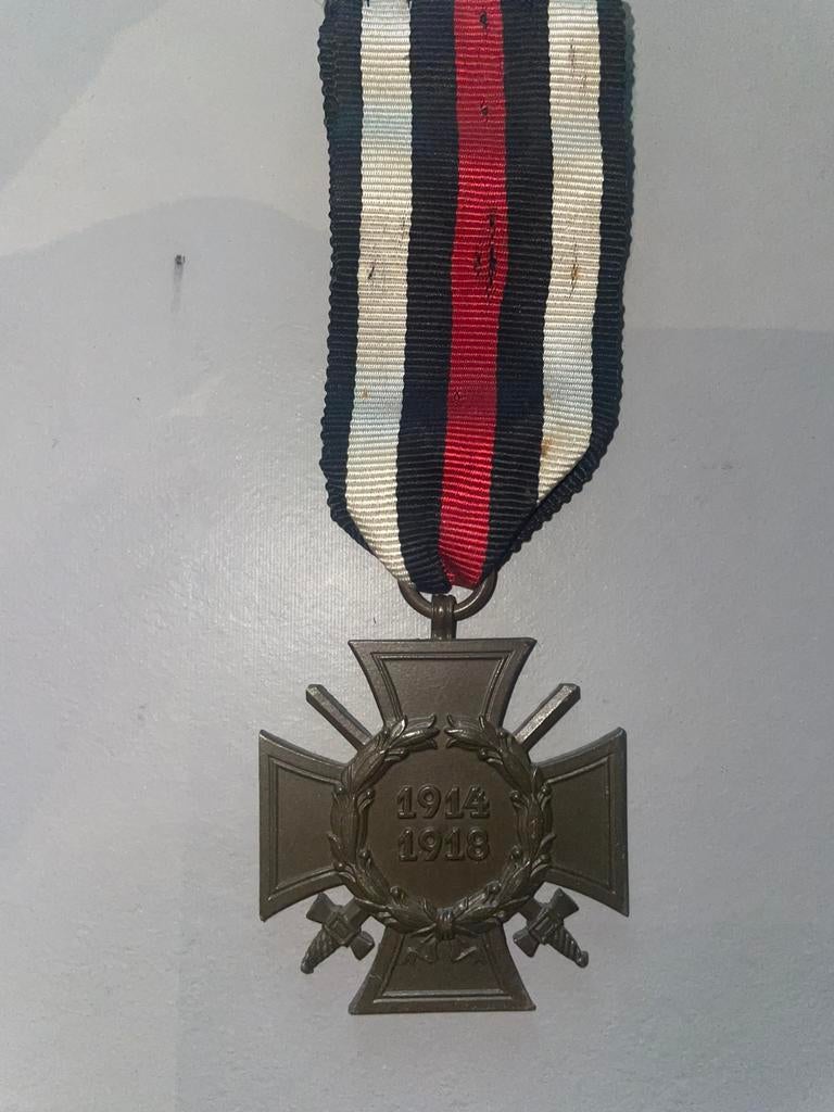 Ehrenkreuz fur Frontkampfer - maker St.&.L, Ophalen of Verzenden, Landmacht, Duitsland, Lintje, Medaille of Wings