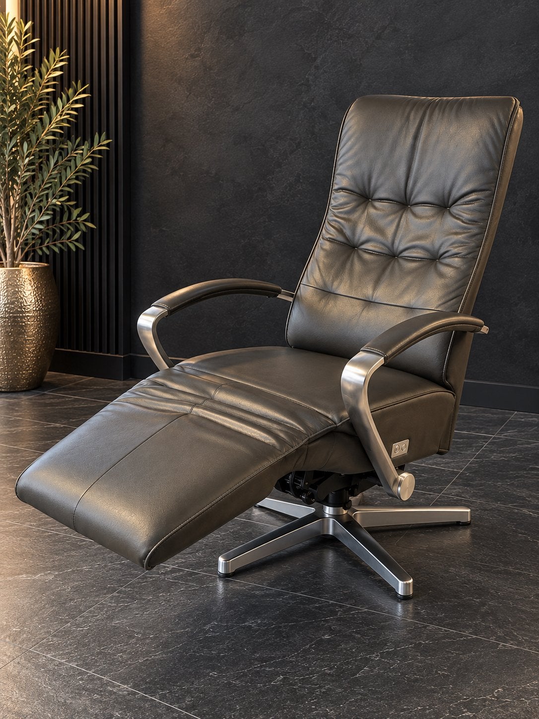Sta op Stoel Prominent Echt Leder Gratis Bezorgd! + Garantie, Ophalen of Verzenden, Zo goed als nieuw, Minder dan 75 cm, 50 tot 75 cm