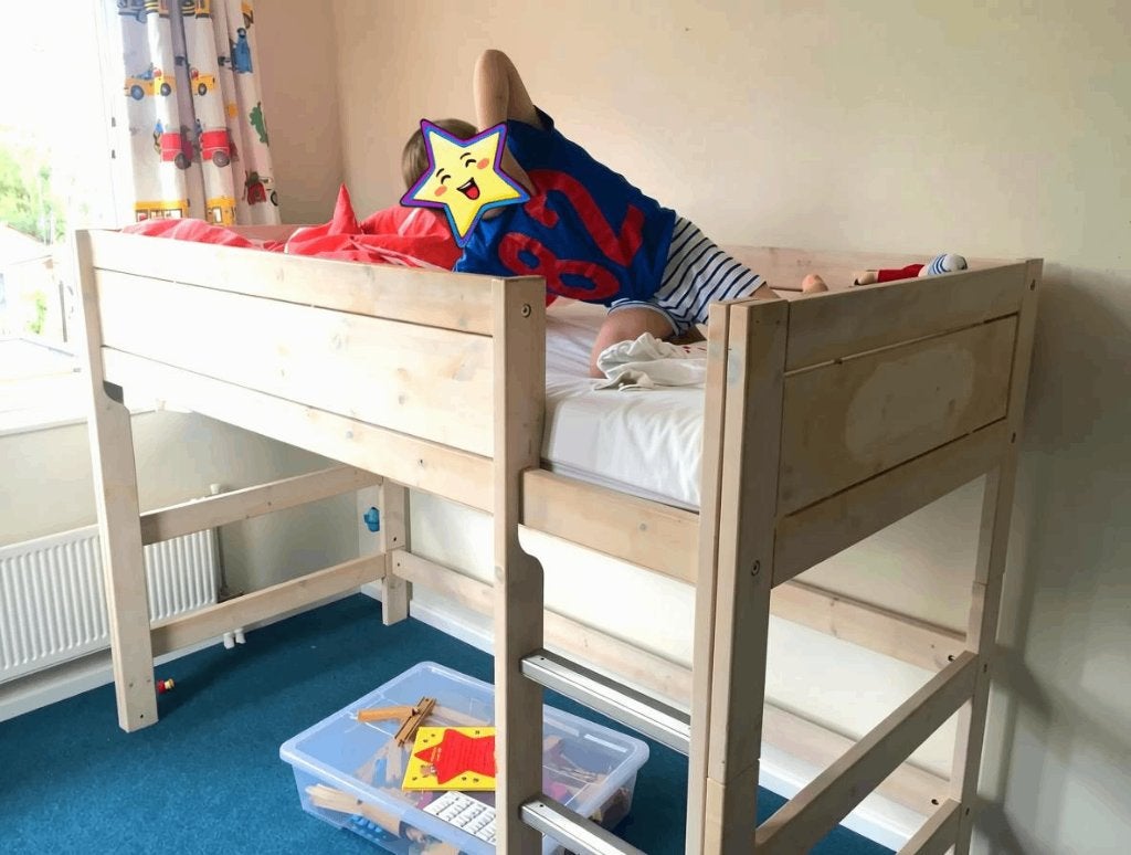 Lifetime halfhoogslaper, Kinderen en Baby's, Kinderkamer | Stapelbedden en Hoogslapers, Ophalen, Gebruikt, Halfhoogslaper