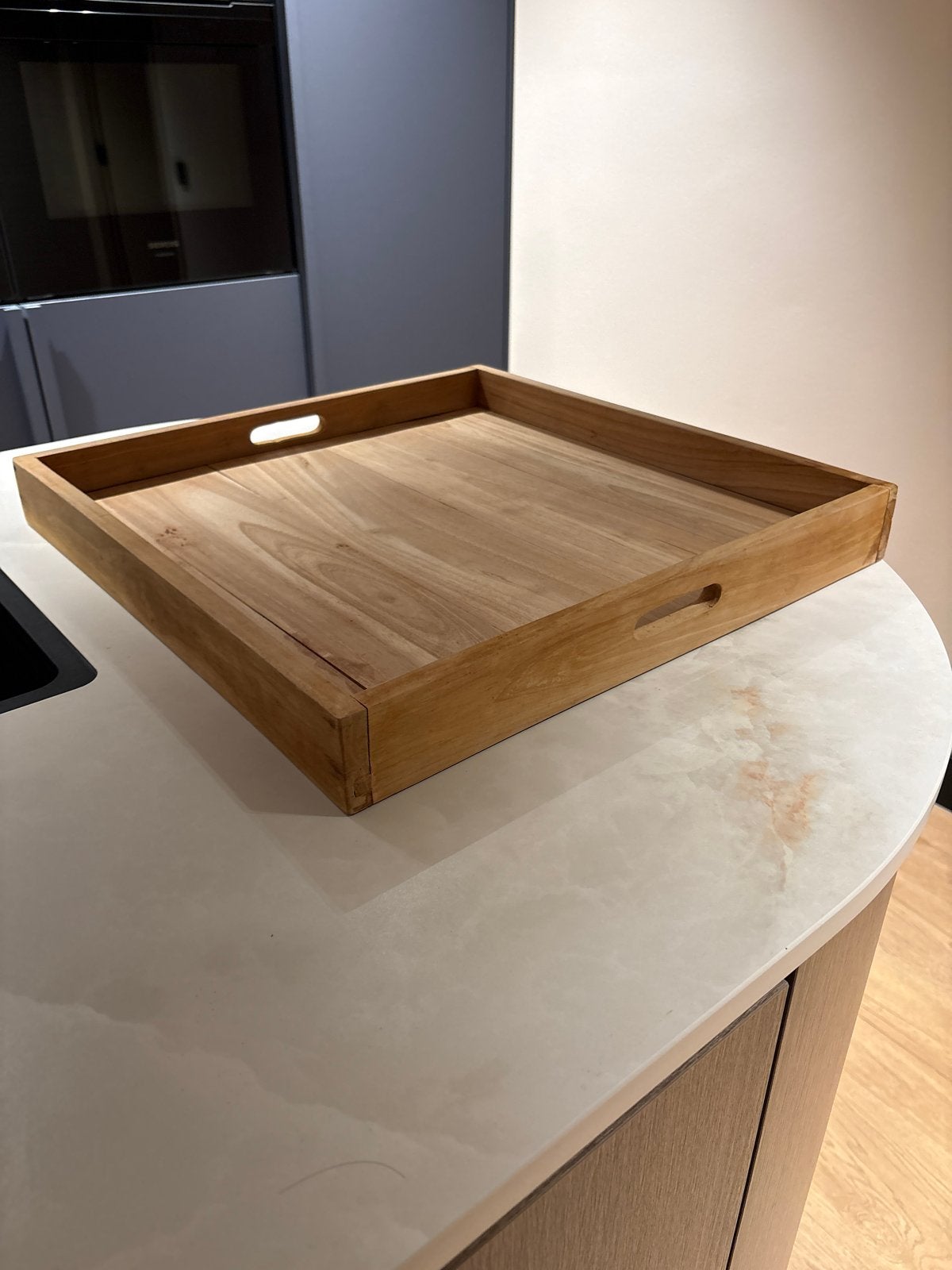 XXL Houten dienblad, Ophalen, Gebruikt, Vierkant, Dienblad