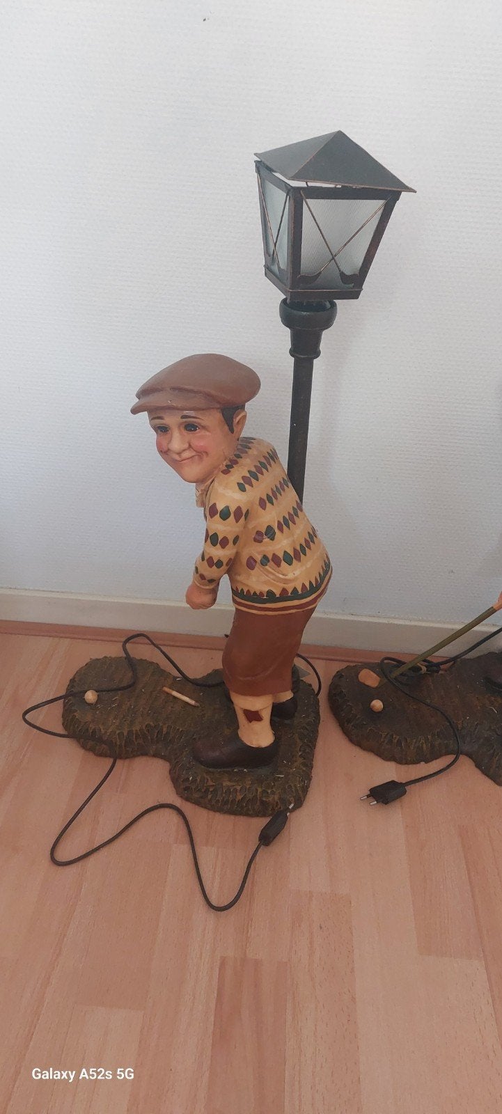 Lamp golf mannetje, Ophalen, 66 cm