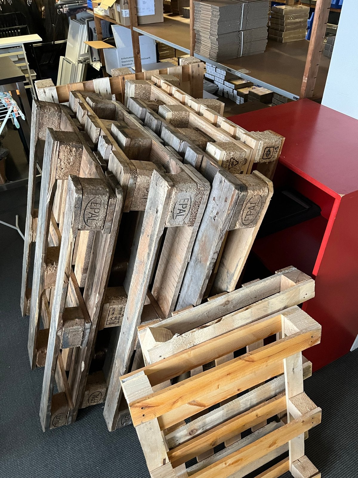 Gebruikte EPAL Pallets - Diverse Maten, Doe-het-zelf en Verbouw, Hout en Planken, Ophalen, Gebruikt, Minder dan 25 mm, Pallet