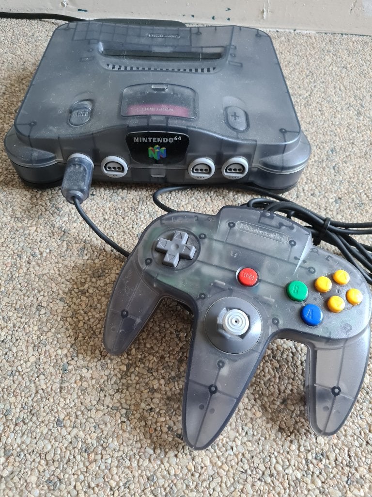 NINTENDO 64 funtastic SMOKE GREY/black, Gebruikt, 1 speler, Racen en Vliegen, Ophalen of Verzenden