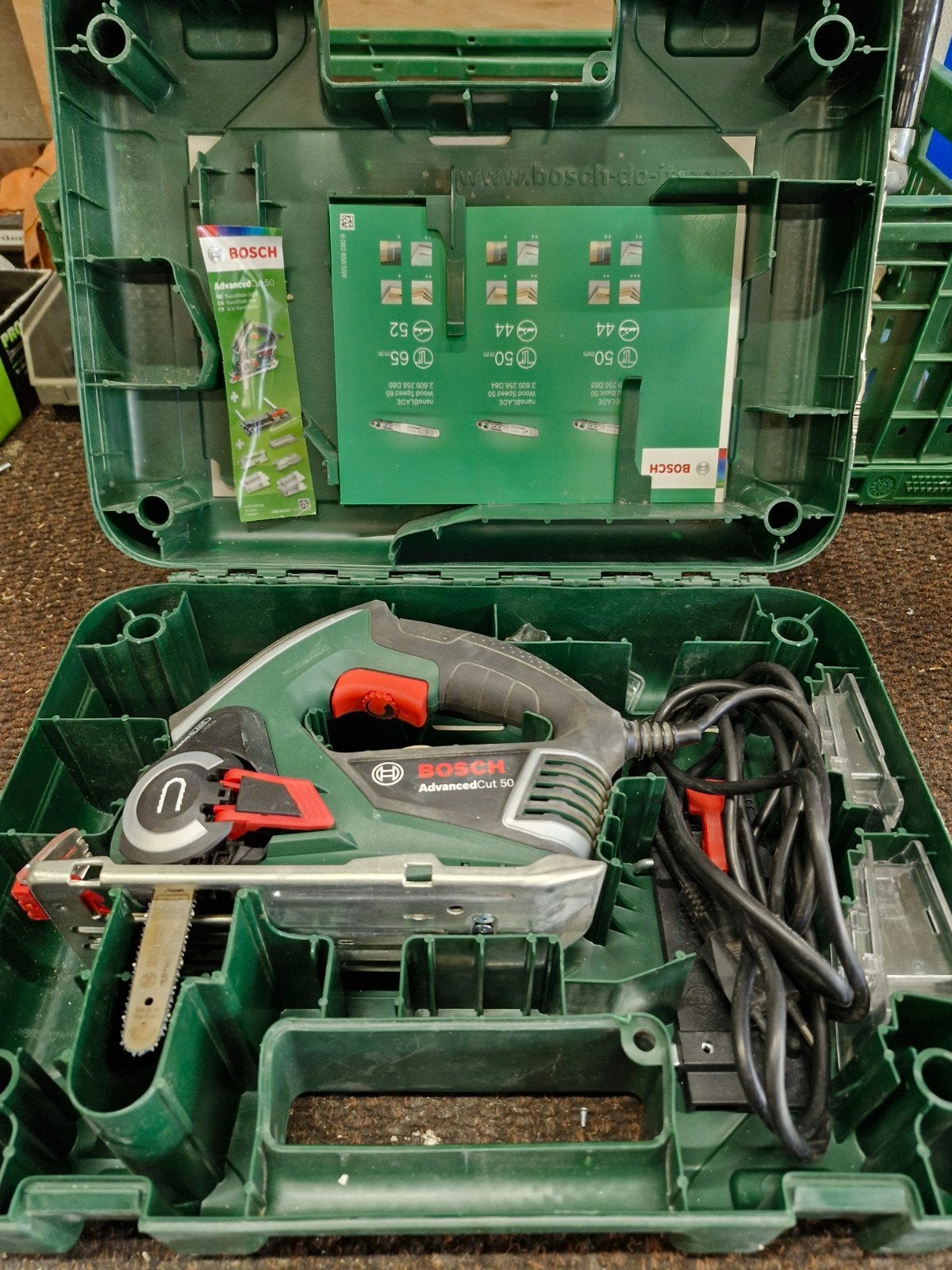 Bosch AdvancedCut 50 NanoBlade Zaag - Zo goed als nieuw, Overige typen, Ophalen of Verzenden, Zo goed als nieuw, 30 tot 70 mm